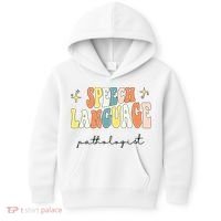 Speech Therapy Speech Language Pathologist Retro SLP Women Kids Hoodie thumb 0