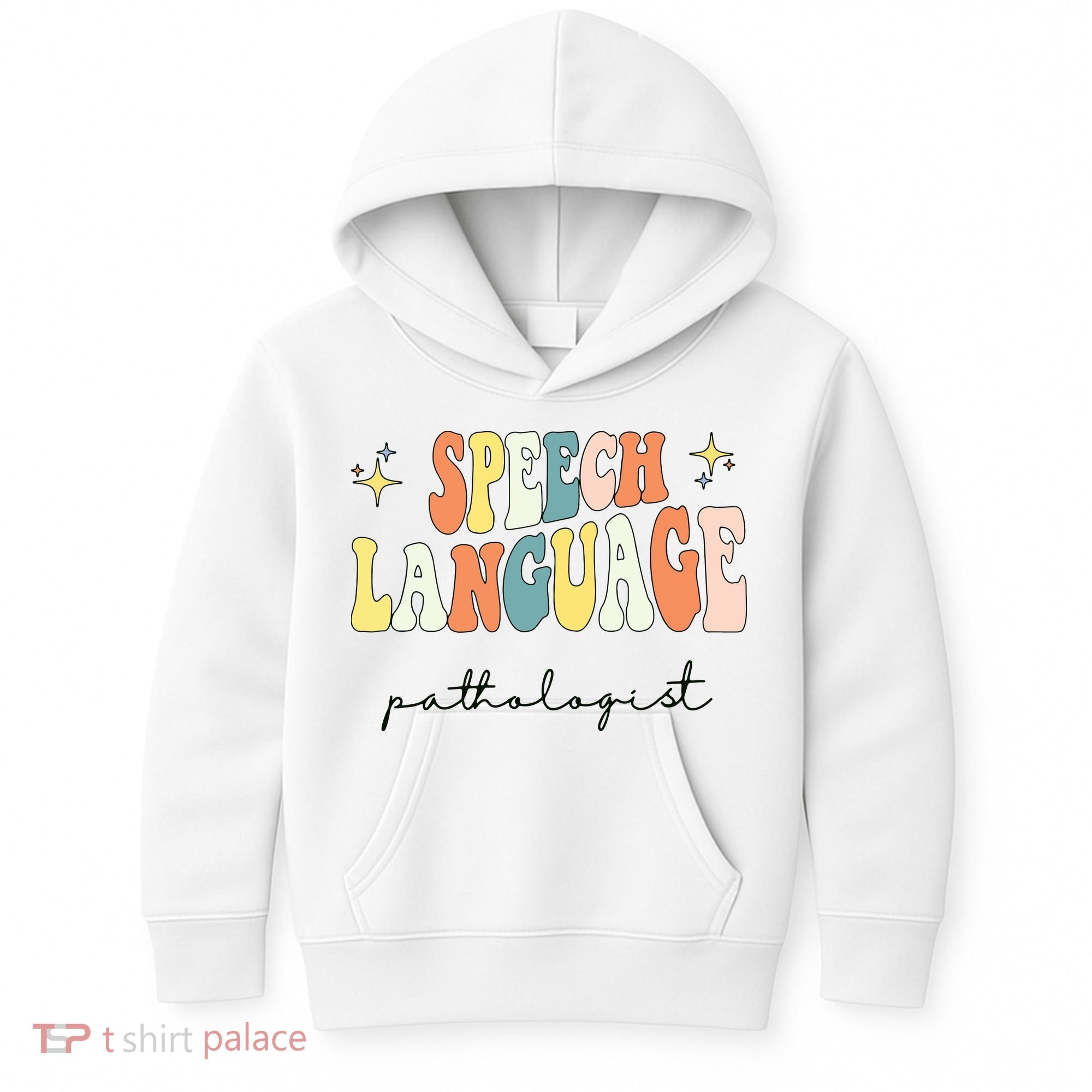 Speech Therapy Speech Language Pathologist Retro SLP Women Kids Hoodie