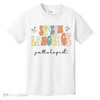 Speech Therapy Speech Language Pathologist Retro SLP Women Kids T-Shirt thumb 0