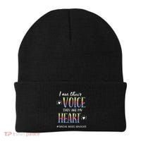 Sped Teacher Special Needs Advocate Gift I Am Their Voice Gift Beanie thumb 0