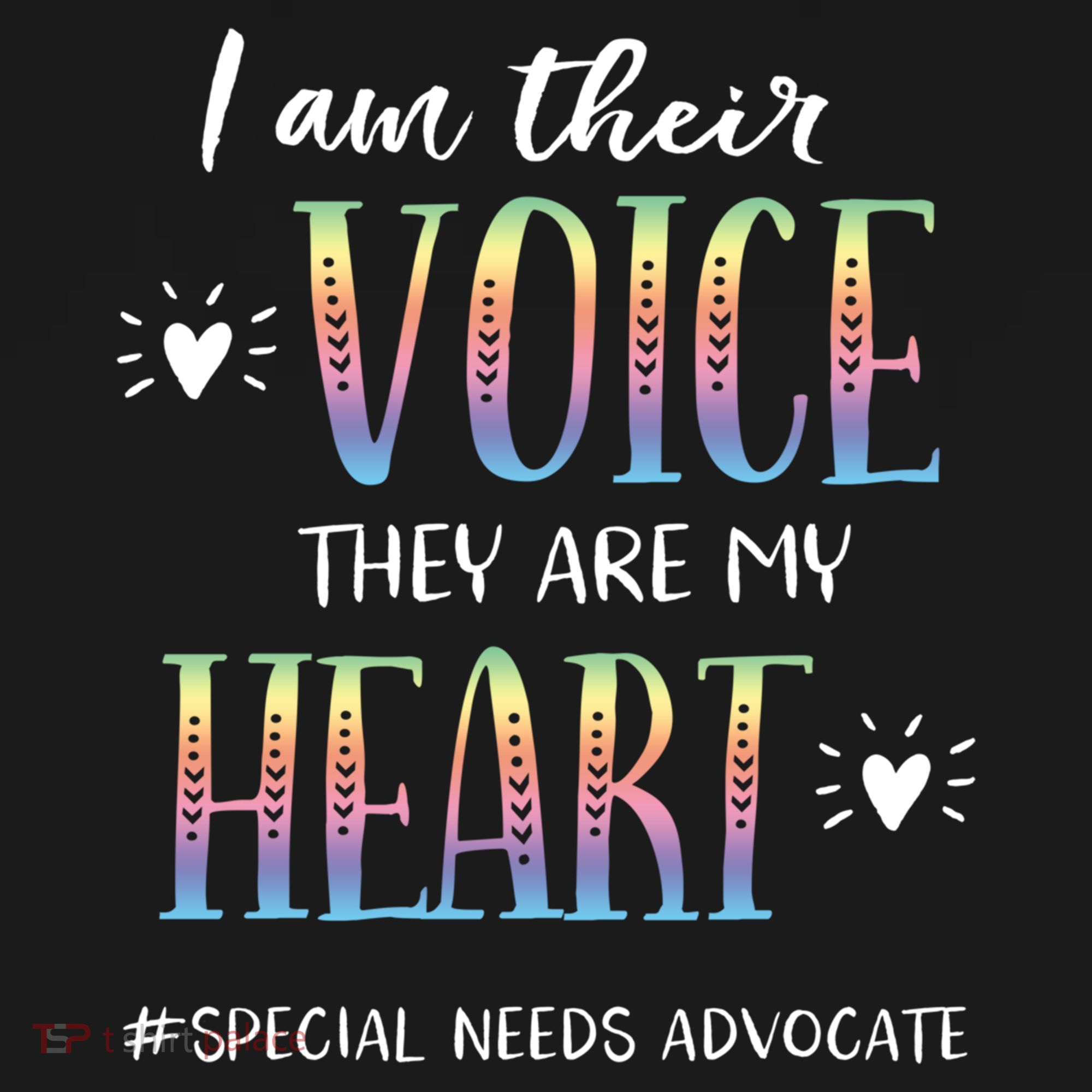 Sped Teacher Special Needs Advocate Gift I Am Their Voice Gift Women's Hoodie