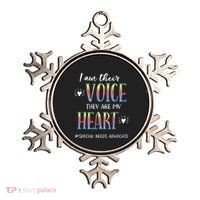 Sped Teacher Special Needs Advocate Gift I Am Their Voice Gift Ornament thumb 0