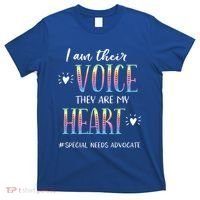 Sped Teacher Special Needs Advocate Gift I Am Their Voice Gift T-Shirt thumb 0