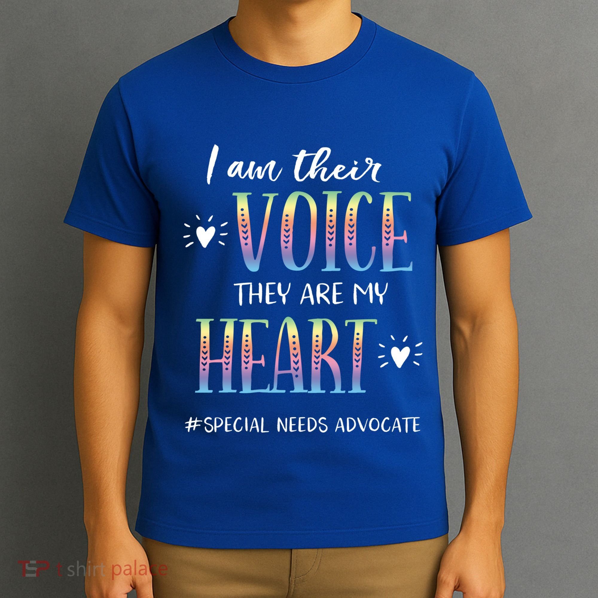 Sped Teacher Special Needs Advocate Gift I Am Their Voice Gift T-Shirt