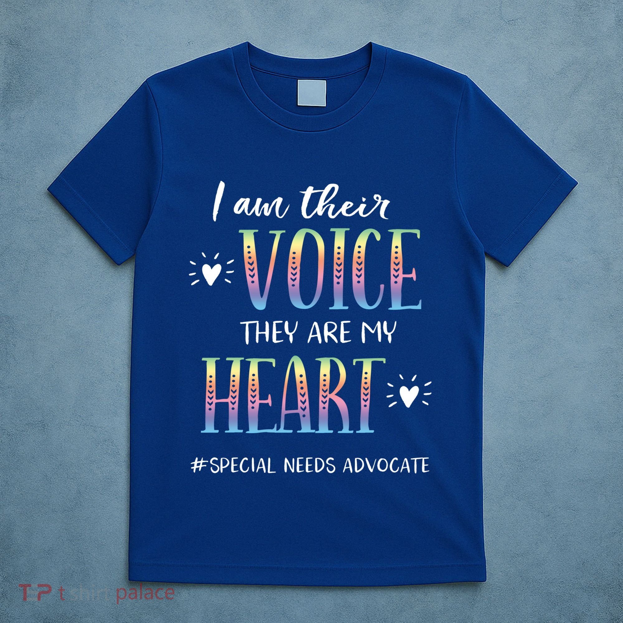 Sped Teacher Special Needs Advocate Gift I Am Their Voice Gift T-Shirt
