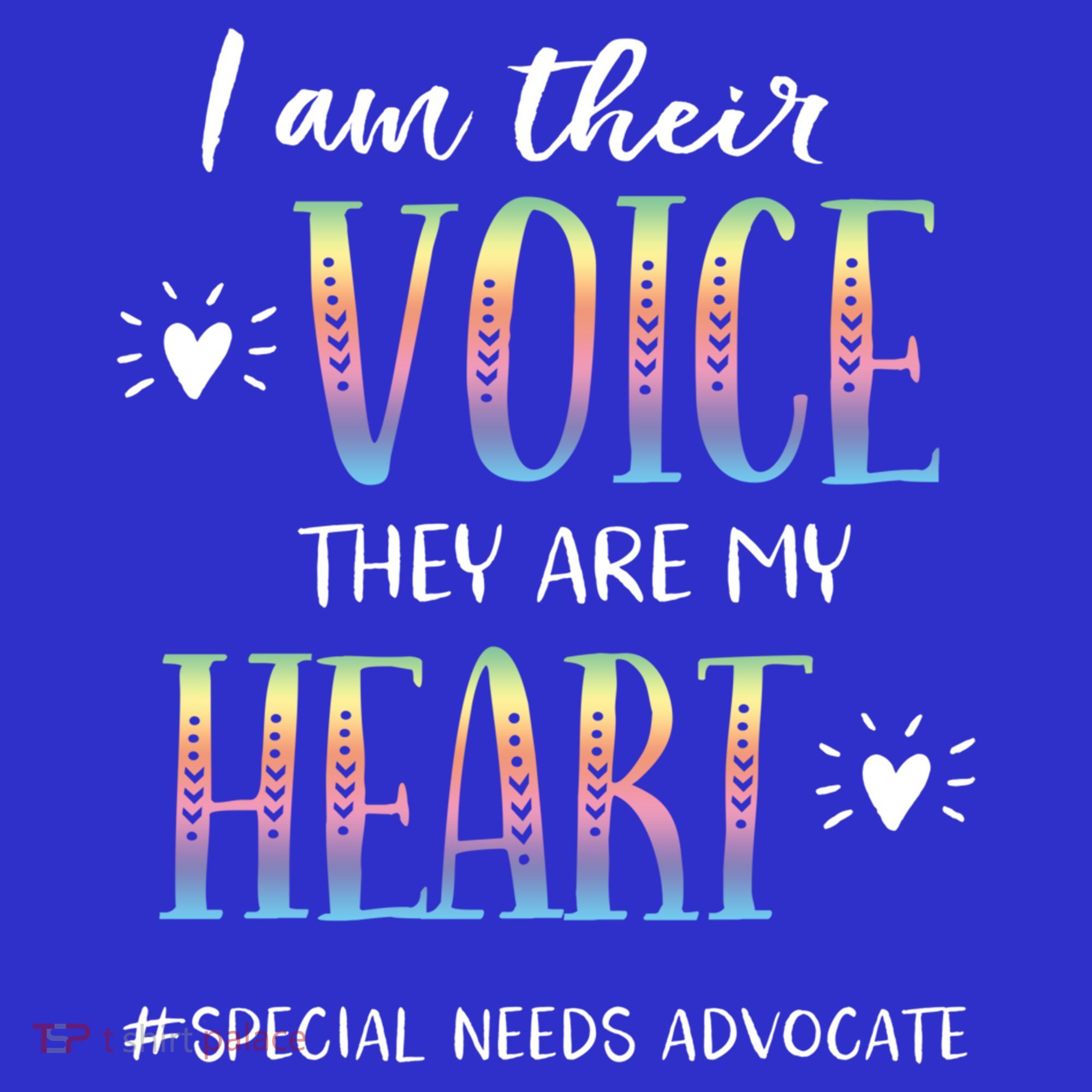 Sped Teacher Special Needs Advocate Gift I Am Their Voice Gift Women's Tank Top