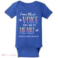 Sped Teacher Special Needs Advocate Gift I Am Their Voice Gift Baby Bodysuit thumb 0