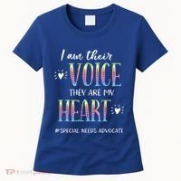 Sped Teacher Special Needs Advocate Gift I Am Their Voice Gift Women's T-Shirt thumb 0