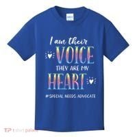 Sped Teacher Special Needs Advocate Gift I Am Their Voice Gift Kids T-Shirt thumb 0