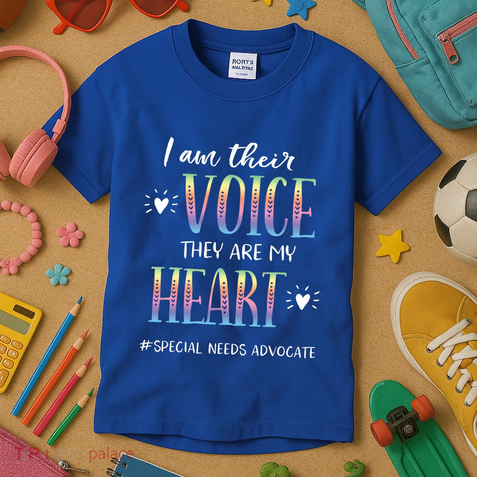 Sped Teacher Special Needs Advocate Gift I Am Their Voice Gift Kids T-Shirt