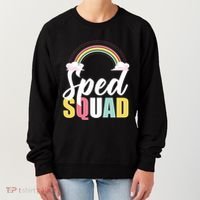 Sped Teacher Sped Squad Rainbow Special Education Teacher Gift Women's Sweatshirt thumb 0