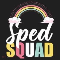 Sped Teacher Sped Squad Rainbow Special Education Teacher Gift Women's Sweatshirt thumb 2