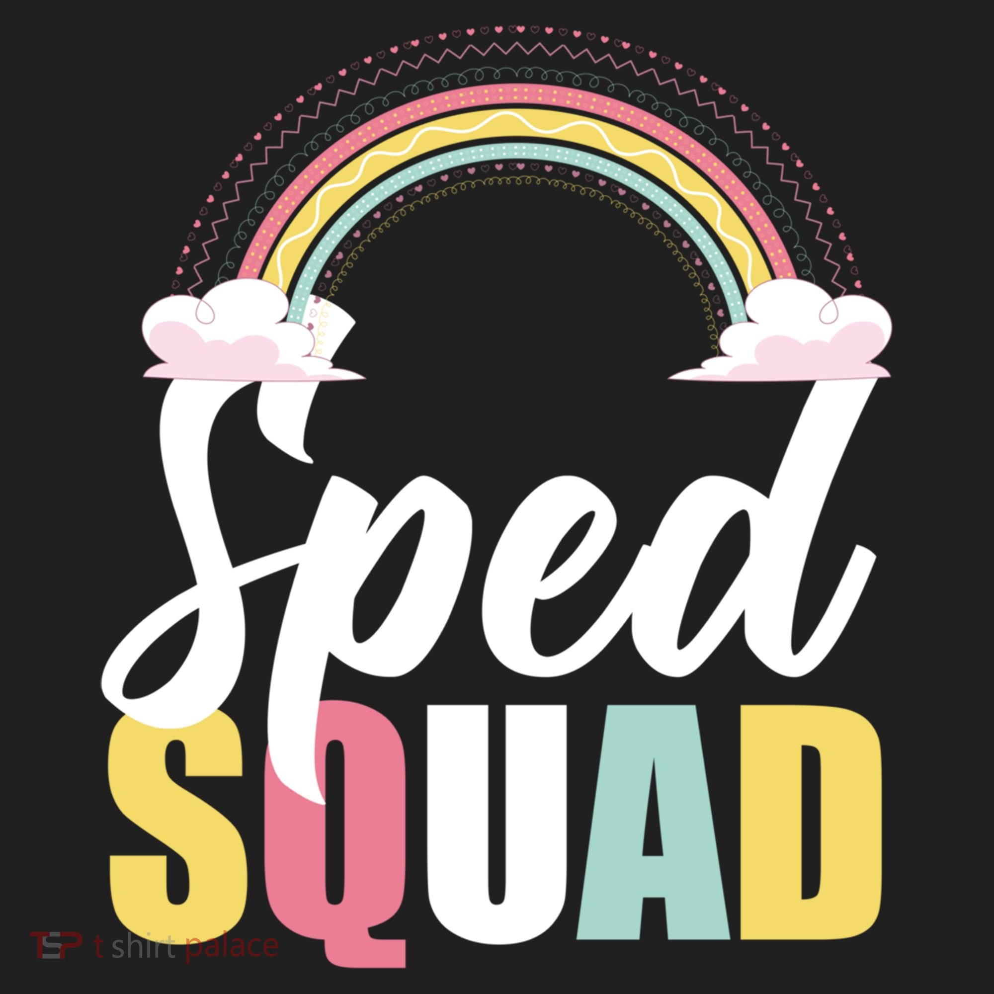 Sped Teacher Sped Squad Rainbow Special Education Teacher Gift Women's Sweatshirt
