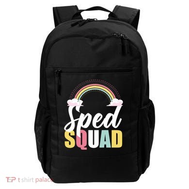Sped Teacher Sped Squad Rainbow Special Education Teacher Gift Backpack