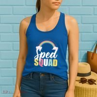Sped Teacher Sped Squad Rainbow Special Education Teacher Gift Women's Tank Top thumb 2