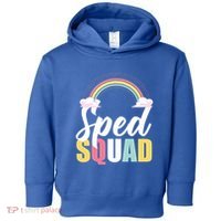 Sped Teacher Sped Squad Rainbow Special Education Teacher Gift Toddler Hoodie thumb 0