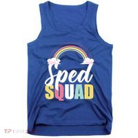 Sped Teacher Sped Squad Rainbow Special Education Teacher Gift Tank Top thumb 0