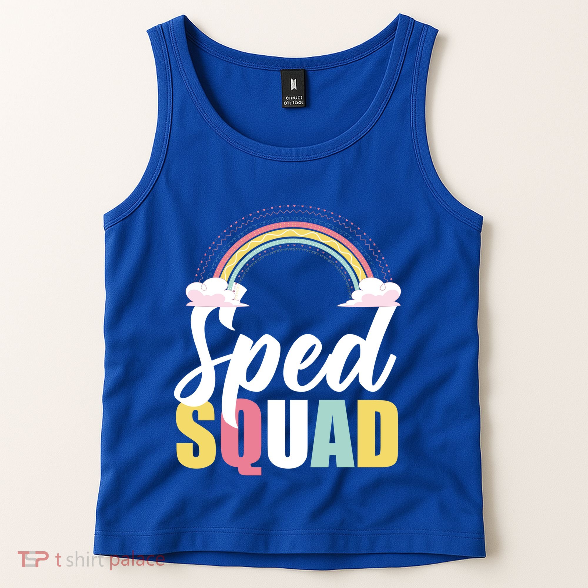 Sped Teacher Sped Squad Rainbow Special Education Teacher Gift Tank Top