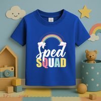 Sped Teacher Sped Squad Rainbow Special Education Teacher Gift Toddler T-Shirt thumb 3