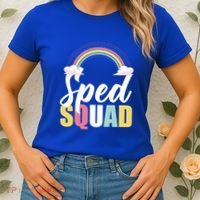 Sped Teacher Sped Squad Rainbow Special Education Teacher Gift Women's T-Shirt thumb 2