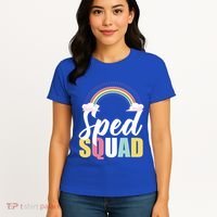 Sped Teacher Sped Squad Rainbow Special Education Teacher Gift Women's T-Shirt thumb 4