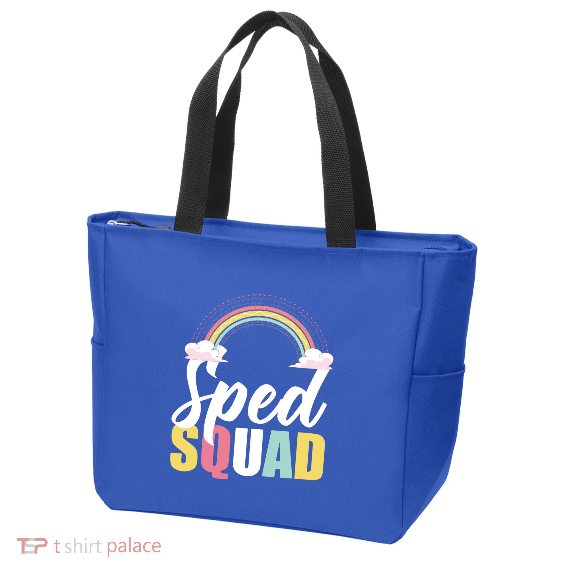 Sped Teacher Sped Squad Rainbow Special Education Teacher Gift Tote Bag