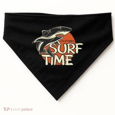 Surf Time Shark USA-Made Doggie Bandana
