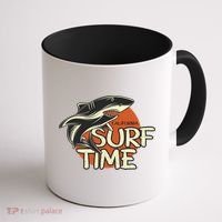 Surf Time Shark Coffee Mug thumb 1
