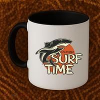 Surf Time Shark Coffee Mug thumb 2