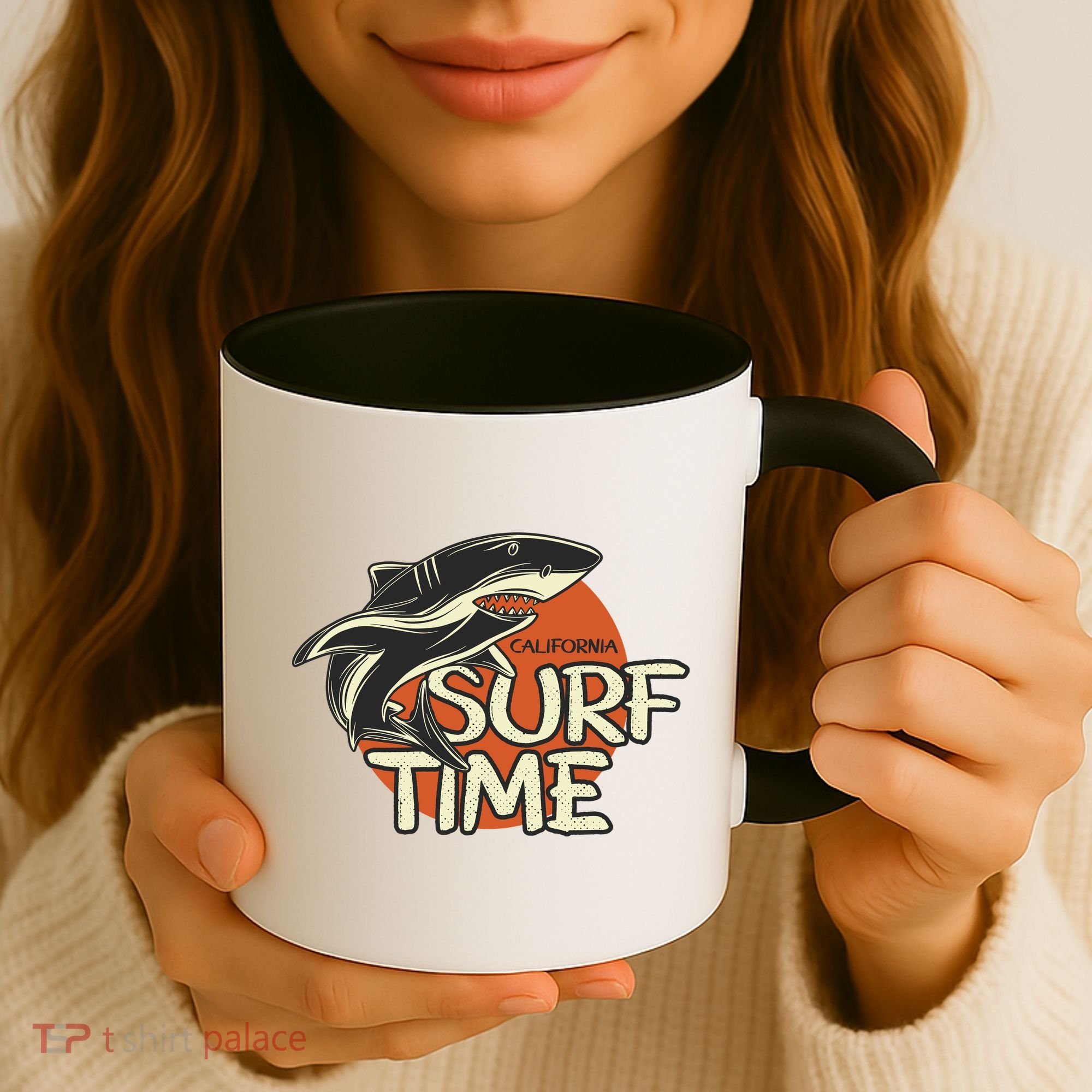 Surf Time Shark Coffee Mug