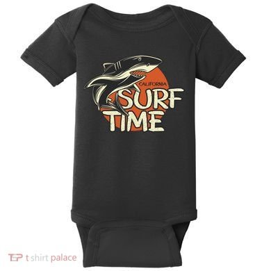 Surf Time Shark Baby Bodysuit