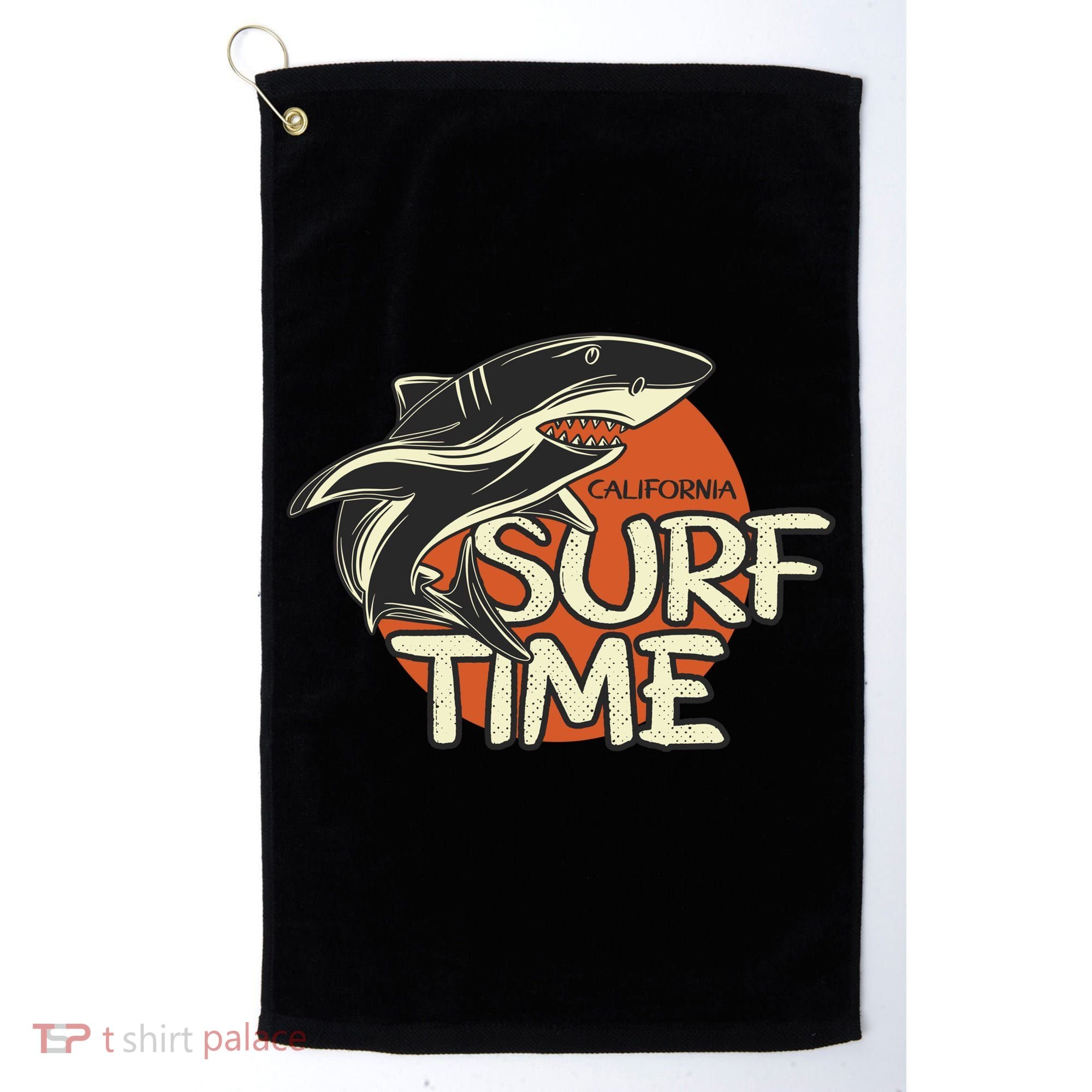 Surf Time Shark Golf Towel