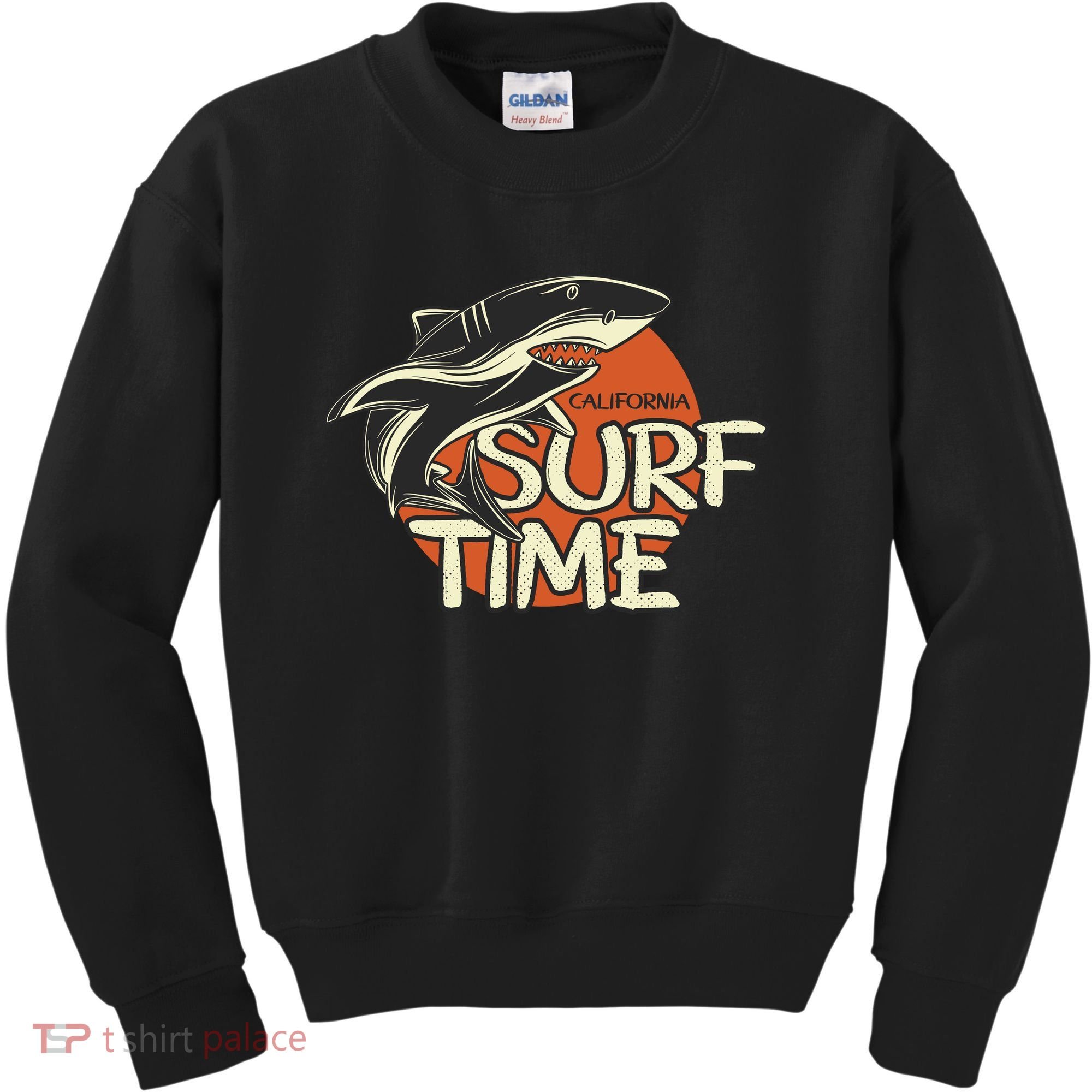 Surf Time Shark Kids Sweatshirt