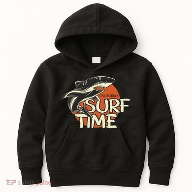 Surf Time Shark Kids Hoodie