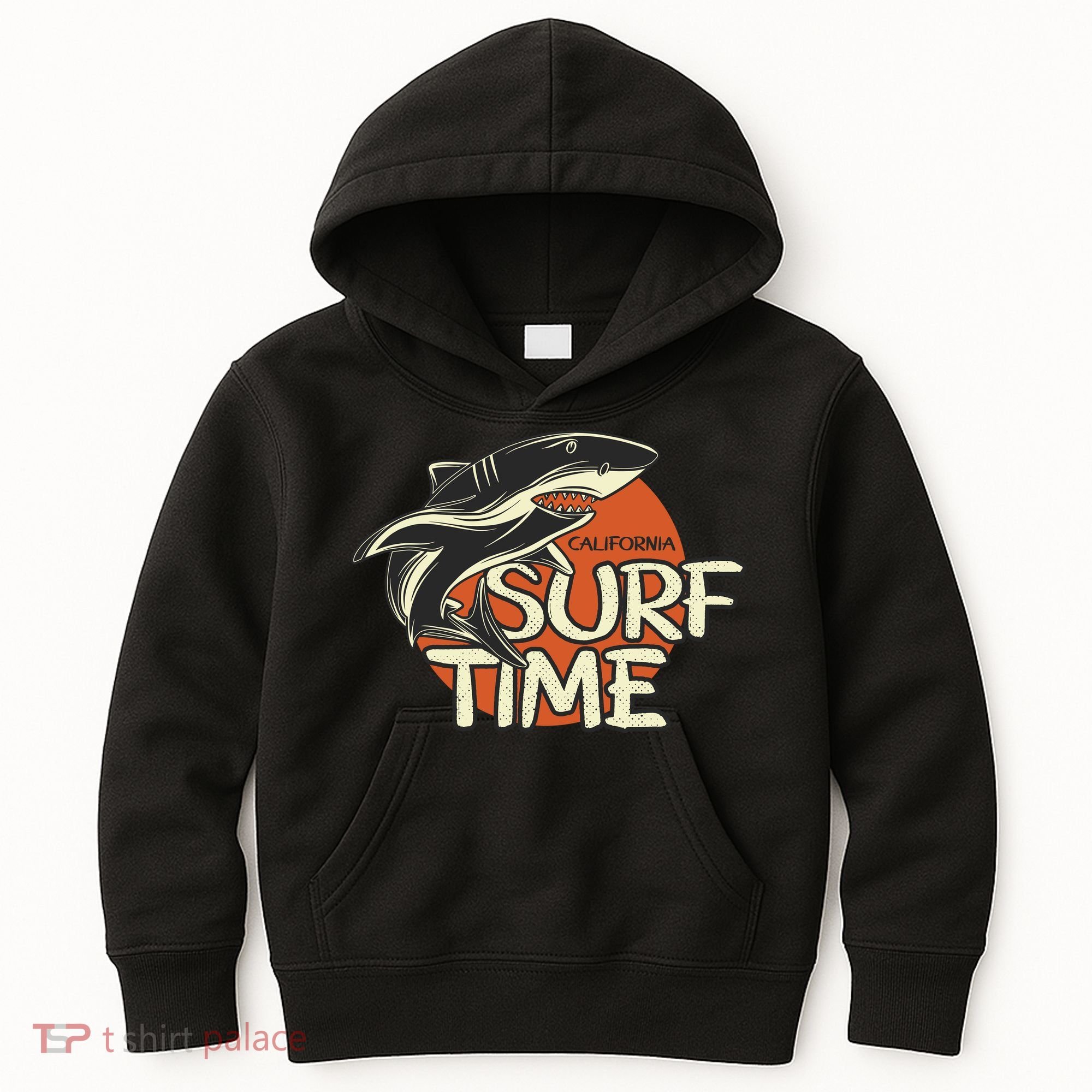 Surf Time Shark Kids Hoodie
