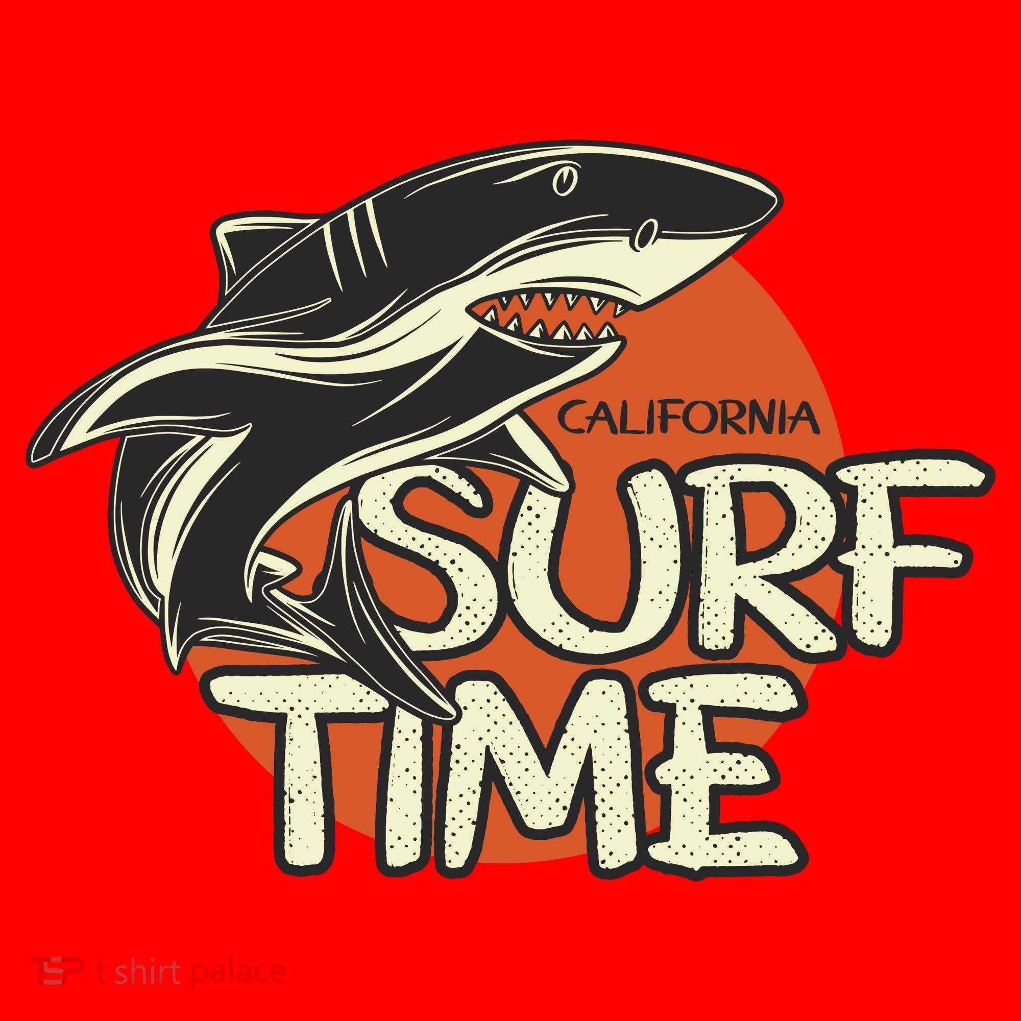 Surf Time Shark Santa Hat