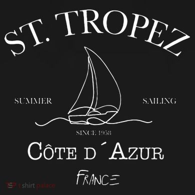St. Tropez Summer Sailing Tall Hoodie