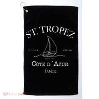 St. Tropez Summer Sailing Golf Towel thumb 0