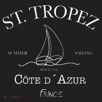 St. Tropez Summer Sailing Golf Towel thumb 3