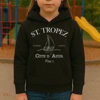 St. Tropez Summer Sailing Kids Hoodie thumb 3