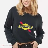 Sp5der The Spot Cropped Pullover Crew thumb 2