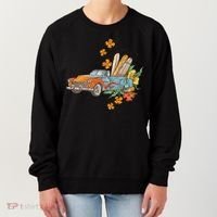 Surfing Tropical Summer Retro Truck Women's Sweatshirt thumb 0