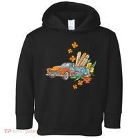Surfing Tropical Summer Retro Truck Toddler Hoodie thumb 0