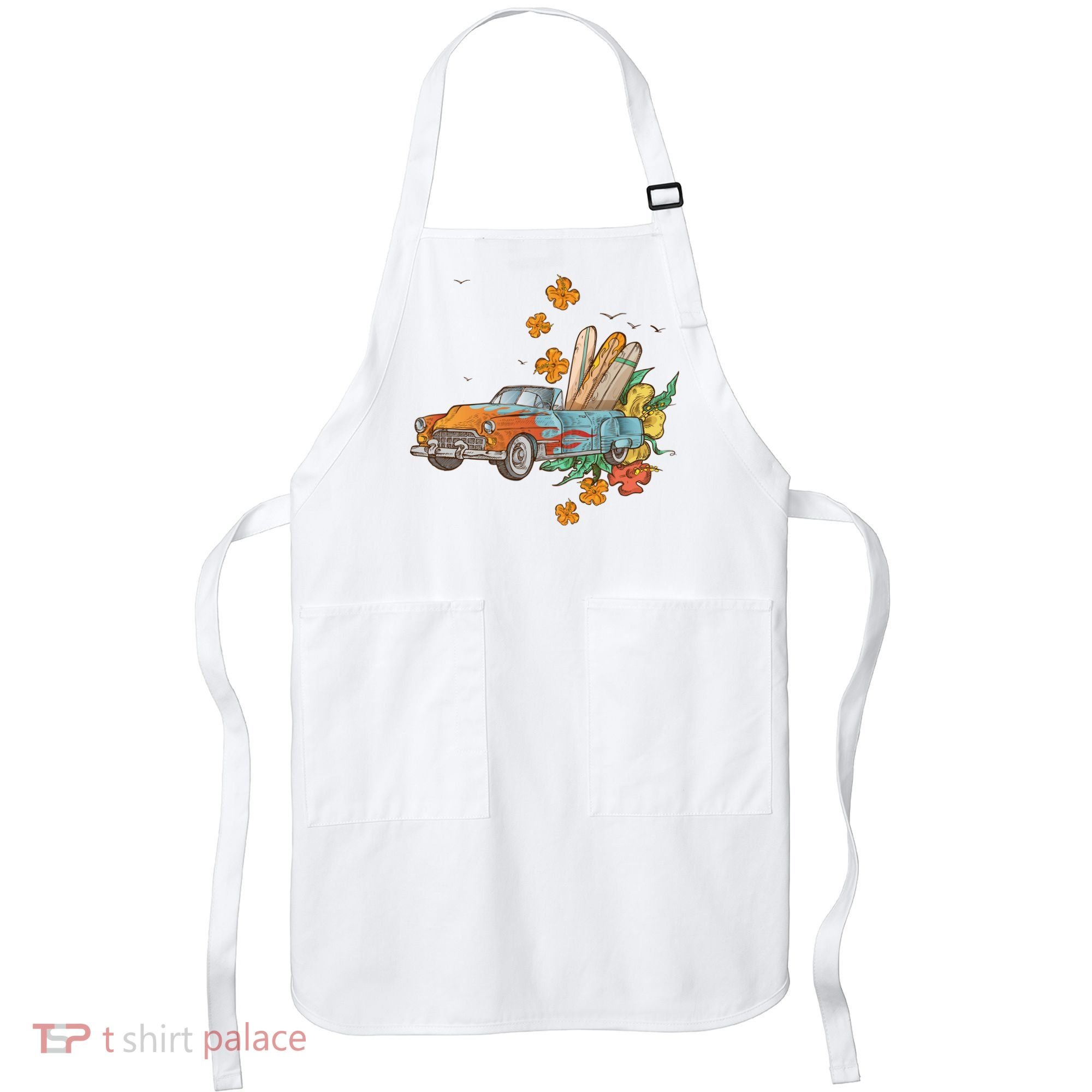 Surfing Tropical Summer Retro Truck Apron