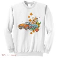 Surfing Tropical Summer Retro Truck Sweatshirt thumb 0