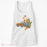 Surfing Tropical Summer Retro Truck Women's Tank Top thumb 0