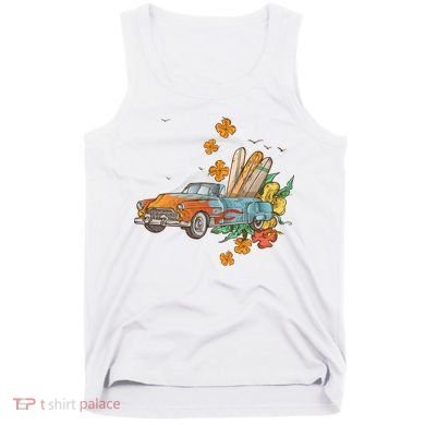 Surfing Tropical Summer Retro Truck Tank Top