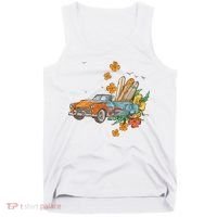Surfing Tropical Summer Retro Truck Tank Top thumb 0
