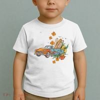 Surfing Tropical Summer Retro Truck Toddler T-Shirt thumb 2