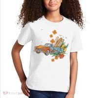 Surfing Tropical Summer Retro Truck Kids T-Shirt thumb 2